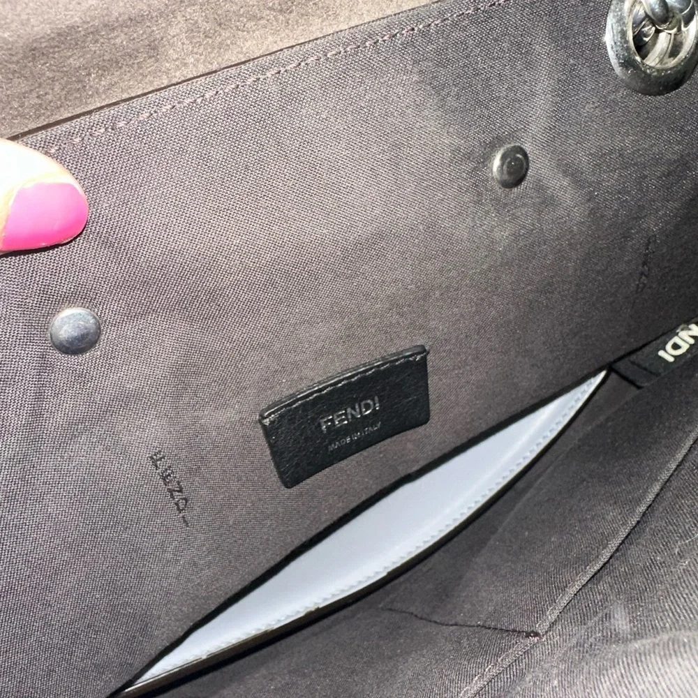 Fendi Small Back to School Backpack Light Blue - Picture 13 of 15